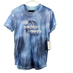 Spirit Jersey Planetarium Observatory Star T Shirt Sightings Nightly S Blue NWT